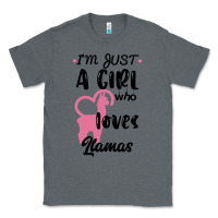 Charcoal Heather Just A Girl Who Loves Llamas I Love Llamas Classic Tee - Bettercallsaul