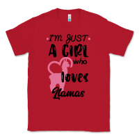Red Just A Girl Who Loves Llamas I Love Llamas Classic Tee - Bettercallsaul