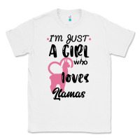 White Just A Girl Who Loves Llamas I Love Llamas Classic Tee - Bettercallsaul