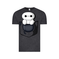 Vintage Black baymax in pocket [tb] Vintage Tee - linhVisuals
