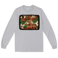 Moon Dust christmas buffalo plaid cowhide background Long Sleeve Tee - Jasminsmagicworld