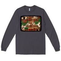 Smoke christmas buffalo plaid cowhide background Long Sleeve Tee - Jasminsmagicworld