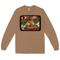 Toasted Coconut christmas buffalo plaid cowhide background Long Sleeve Tee - Jasminsmagicworld