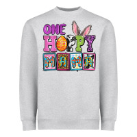 Heather Grey Easter Day One hoppy mama Heavyweight Sweatshirt - OliviaCreatesArt