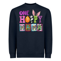 Navy Easter Day One hoppy mama Heavyweight Sweatshirt - OliviaCreatesArt