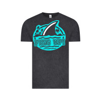 Vintage Black fins up ocean Vintage Tee - linhVisuals