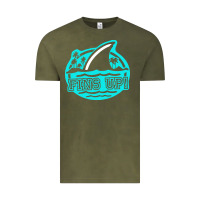 Vintage Olive fins up ocean Vintage Tee - linhVisuals
