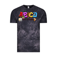 Cloud Black abcd back to school Vintage Tee - NancyCooperArtShop