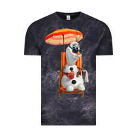 Cloud Black olaf Vintage Tee - linhVisuals