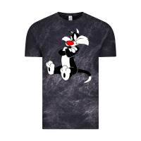 Cloud Black sylvester cat Vintage Tee - linhVisuals