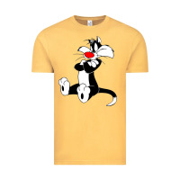 Vintage Mustard sylvester cat Vintage Tee - linhVisuals