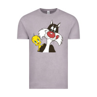 Vintage Zinc tweety and sylvester Vintage Tee - linhVisuals