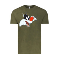 Vintage Olive sylvester  face Vintage Tee - linhVisuals