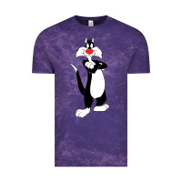 Cloud Purple sylvester cat Vintage Tee - linhVisuals