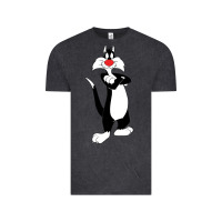 Vintage Black sylvester cat Vintage Tee - linhVisuals