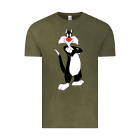 Vintage Olive sylvester cat Vintage Tee - linhVisuals