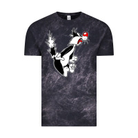 Cloud Black sylvester cat Vintage Tee - linhVisuals