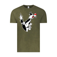 Vintage Olive sylvester cat Vintage Tee - linhVisuals