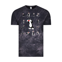 Cloud Black sylvester cat Vintage Tee - linhVisuals