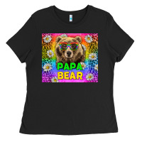 Western Papa Bear Lgbtq+ Tumbler Ladies Tee | Teevron