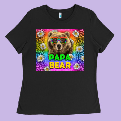 Western Papa Bear Lgbtq+ Tumbler Ladies Tee Designed By Bundleandbundleshop
