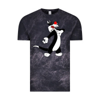 Cloud Black sylvester cat Vintage Tee - linhVisuals