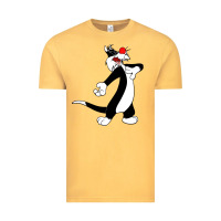 Vintage Mustard sylvester cat Vintage Tee - linhVisuals