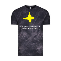 Cloud Black undertale   determination point Vintage Tee - linhVisuals
