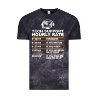 Cloud Black tech support hourly rate t shirt Vintage Tee - linhVisuals