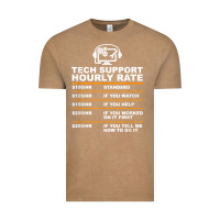 Vintage Coffee tech support hourly rate t shirt Vintage Tee - linhVisuals