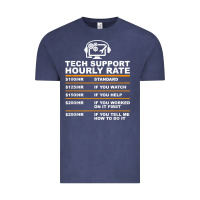 Vintage Denim tech support hourly rate t shirt Vintage Tee - linhVisuals