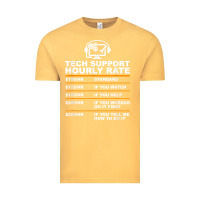 Vintage Mustard tech support hourly rate t shirt Vintage Tee - linhVisuals