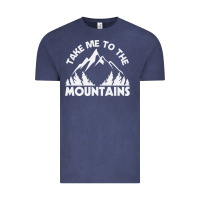Vintage Denim take me to the mountains nature lover Vintage Tee - linhVisuals
