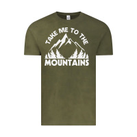 Take Me To The Mountains Nature Lover Vintage Tee | Teevron
