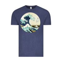 Vintage Denim great wave Vintage Tee - linhVisuals