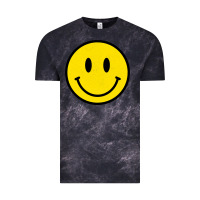 Cloud Black vintage retro happy smiley face 80's 90's aesthetic sweatshirt Vintage Tee - linhVisuals