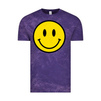 Cloud Purple vintage retro happy smiley face 80's 90's aesthetic sweatshirt Vintage Tee - linhVisuals