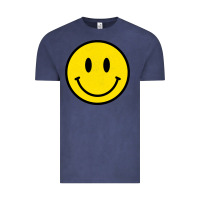 Vintage Denim vintage retro happy smiley face 80's 90's aesthetic sweatshirt Vintage Tee - linhVisuals