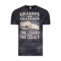 Cloud Black grandpa and grandson the legend t  shirtgrandpa and grandson the legen Vintage Tee - linhVisuals