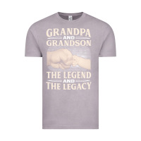 Vintage Zinc grandpa and grandson the legend t  shirtgrandpa and grandson the legen Vintage Tee - linhVisuals