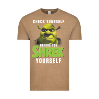 Vintage Coffee sh.rek check yourself before you sh.rek yourself t shirt Vintage Tee - linhVisuals