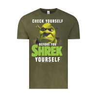 Vintage Olive sh.rek check yourself before you sh.rek yourself t shirt Vintage Tee - linhVisuals