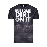 Cloud Black vintage funny shirts for men, rub some dirt on it long sleeve t shirt Vintage Tee - linhVisuals