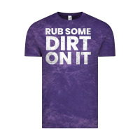 Cloud Purple vintage funny shirts for men, rub some dirt on it long sleeve t shirt Vintage Tee - linhVisuals