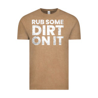 Vintage Coffee vintage funny shirts for men, rub some dirt on it long sleeve t shirt Vintage Tee - linhVisuals