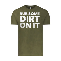 Vintage Olive vintage funny shirts for men, rub some dirt on it long sleeve t shirt Vintage Tee - linhVisuals