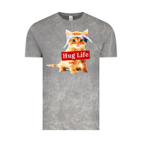 Cloud Rock hug life kitty cat Vintage Tee - linhVisuals