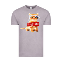 Vintage Zinc hug life kitty cat Vintage Tee - linhVisuals