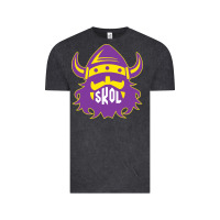 Vintage Black skol nordic viking helmet shirt Vintage Tee - linhVisuals
