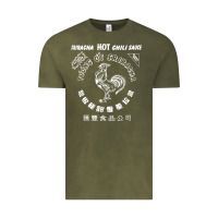 Vintage Olive sriracha official hot chili sauce men's graphic Vintage Tee - linhVisuals